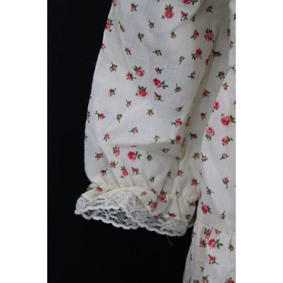 Vintage JCPenney Toddler Time 6m Floral Print Lace Trim Dress - Picture 4 of 11